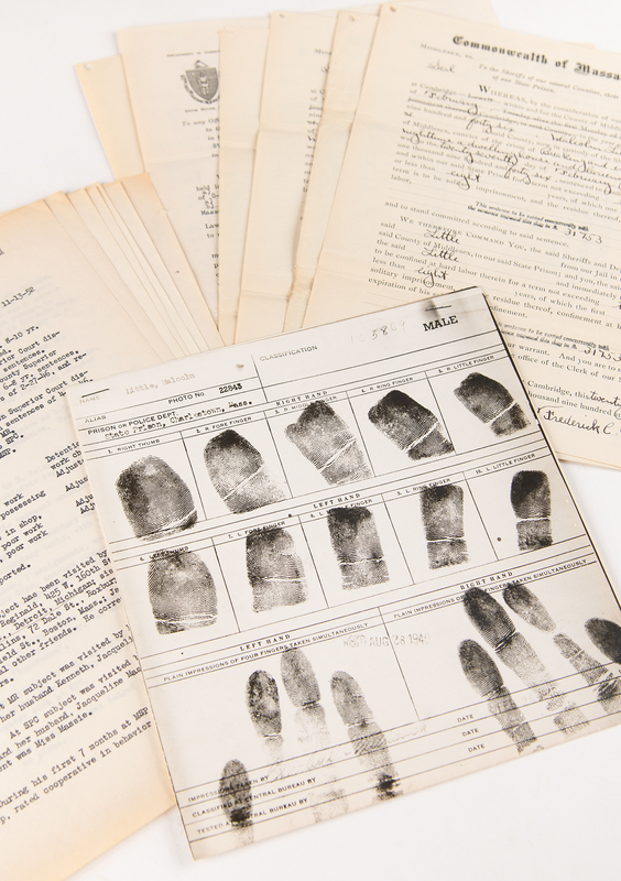 Lot 295 Malcolm X Prison Archive: 