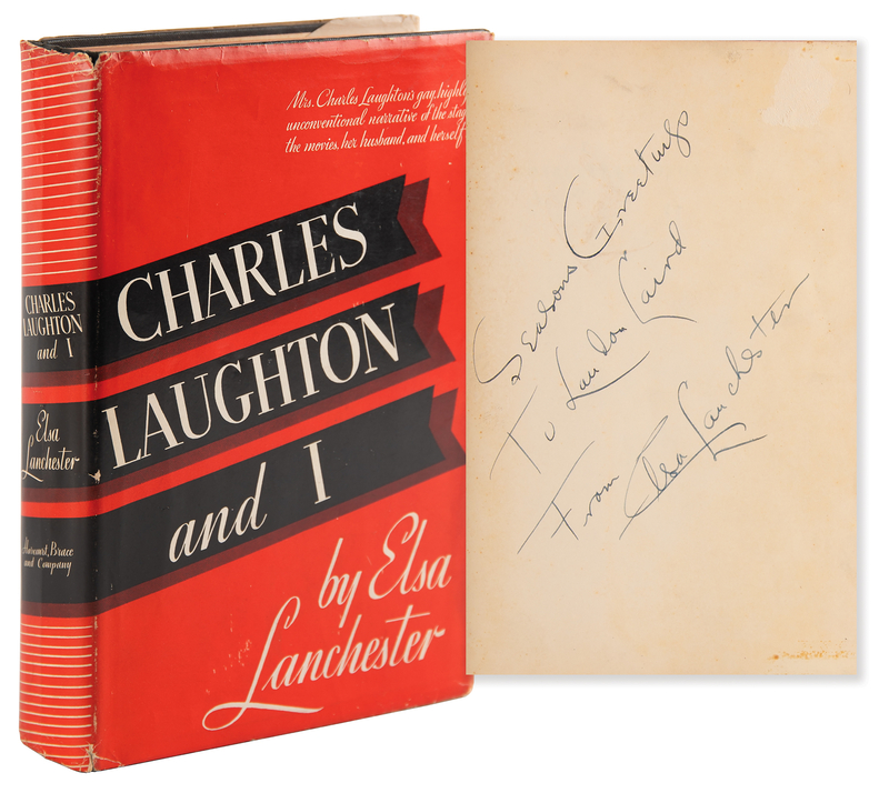 Lot 944 Elsa Lanchester Signed Book - Charles Laughton and I