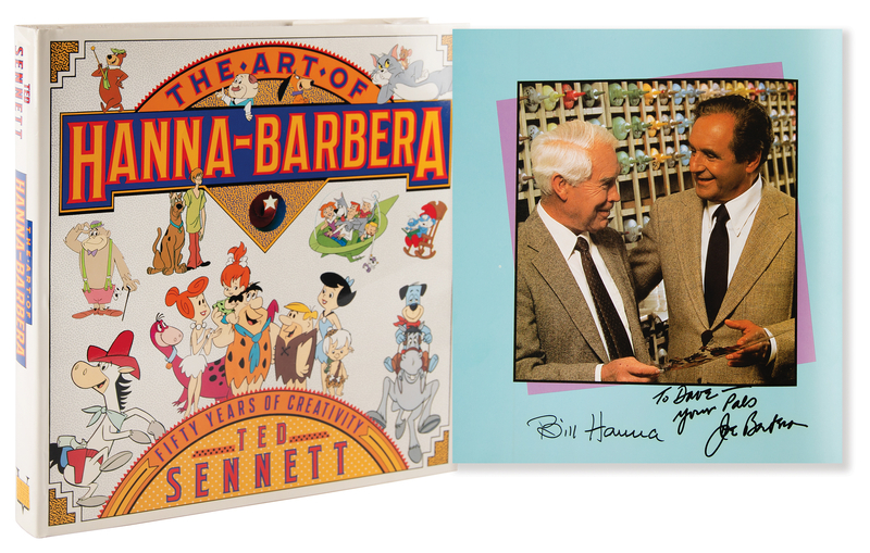 Lot 576 Bill Hanna and Joe Barbera Signed Book - The Art of Hanna-Barbera