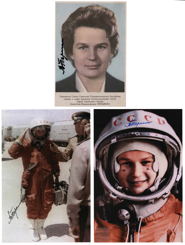 Lot 531 Valentina Tereshkova (3) Signed Photographs