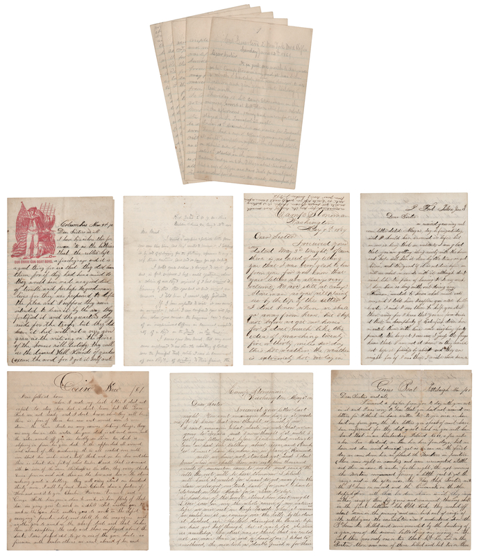 Lot 399 John V. Bedell: Archive of (8) Civil War-Dated Autograph Letters Signed on Ironclad Gunboats, Marches, and Battles