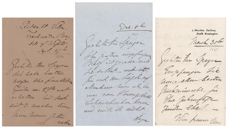 Lot 949 Jenny Lind (3) Autograph Letters Signed