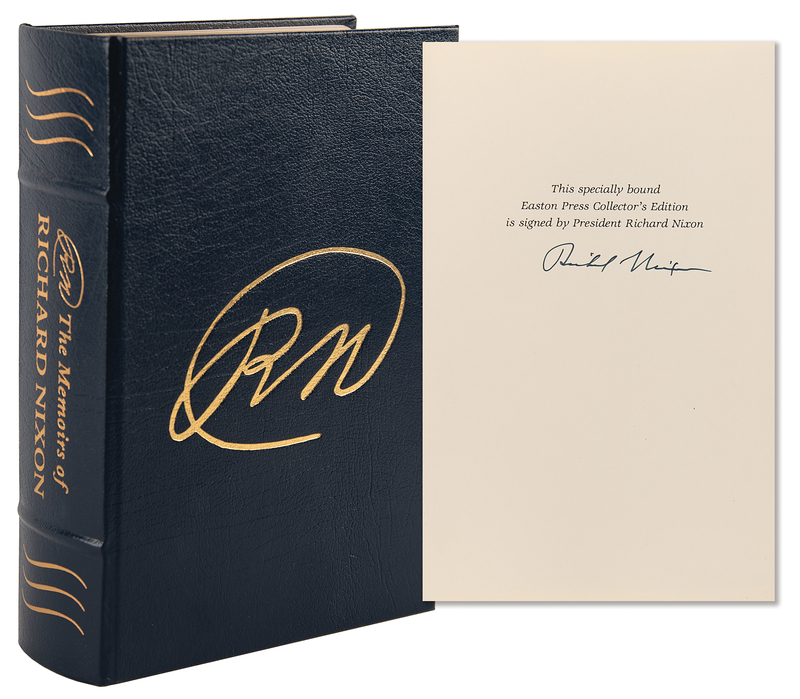 Lot 105 Richard Nixon Signed Book - The Memoirs of Richard Nixon