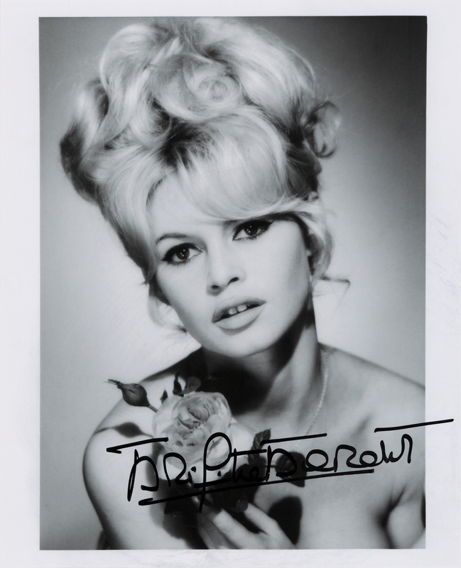 Lot 878 Brigitte Bardot Signed Photograph