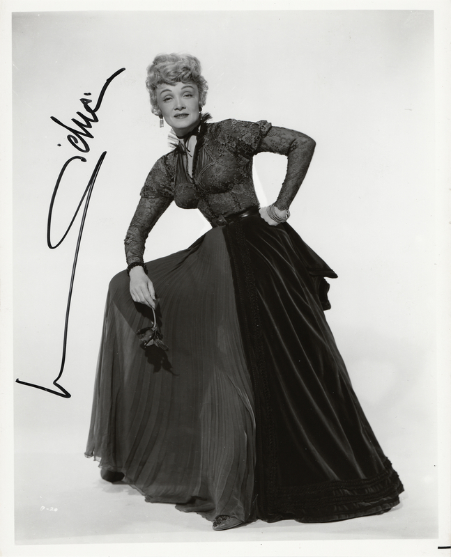 Lot 908 Marlene Dietrich Signed Photograph