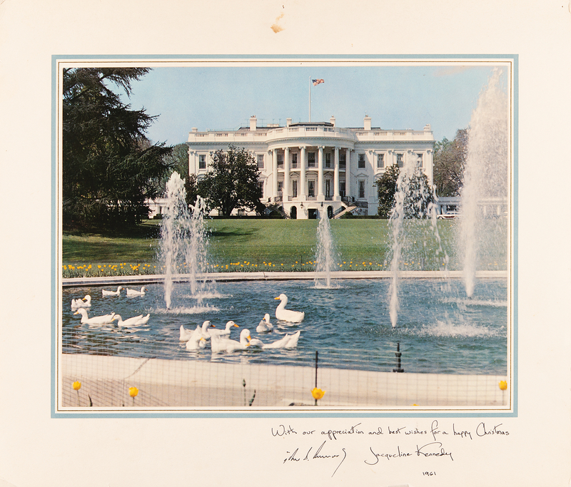 Lot 91 John F. Kennedy 1961 White House Christmas Gift Print