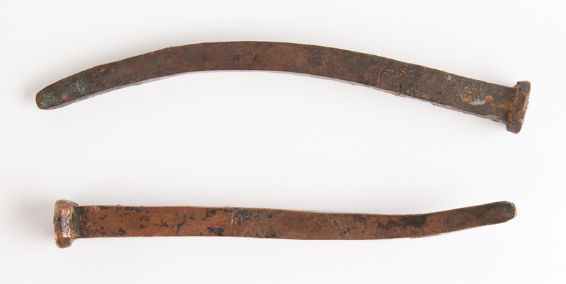 Lot 474 USS New Hampshire (2) Copper Shipwreck Spikes by the Paul Revere & Sons Foundry
