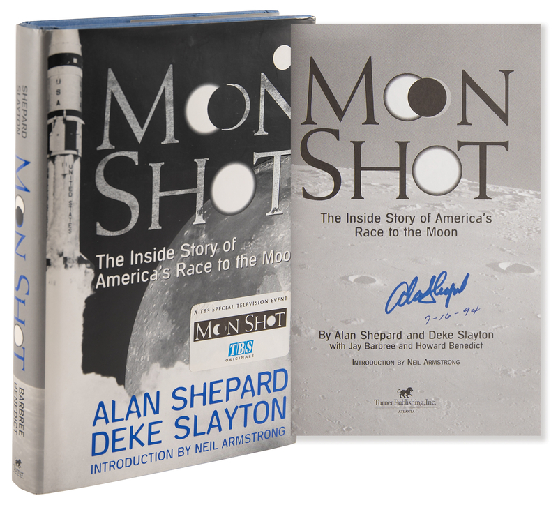 Lot 529 Alan Shepard Signed Book - Moon Shot