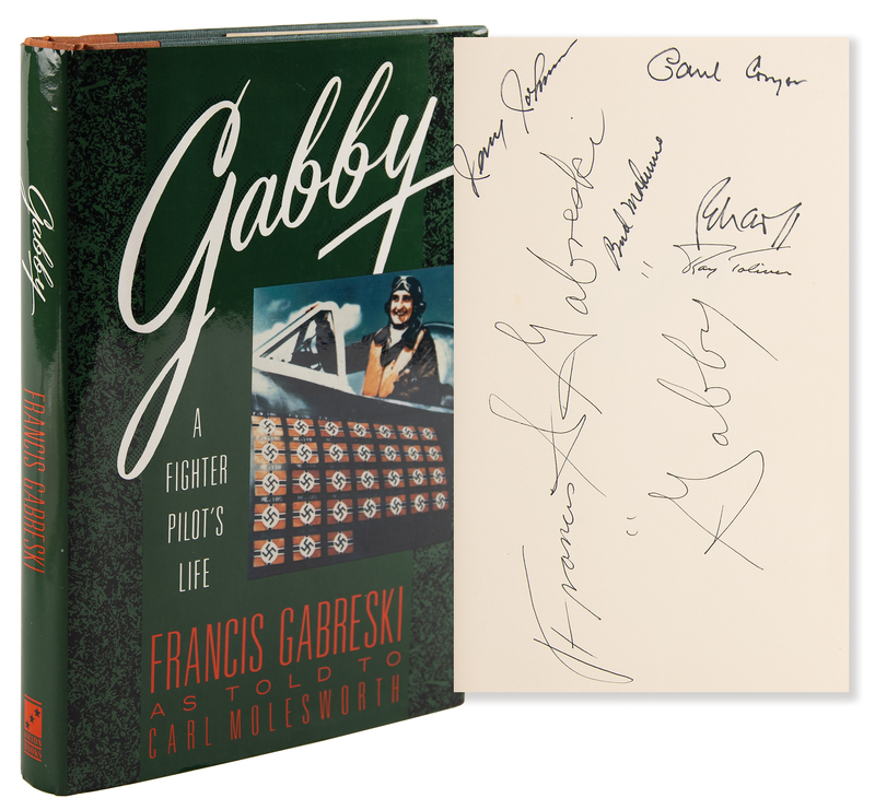 Lot 435 Fighter Pilots Signed Book - Gabby