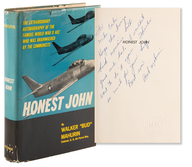Lot 449 Bud Mahurin Signed Book - Honest John