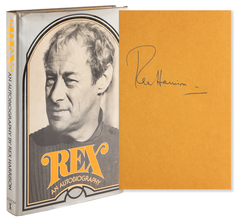 Lot 926 Rex Harrison Signed Book - Rex: An Autobiography