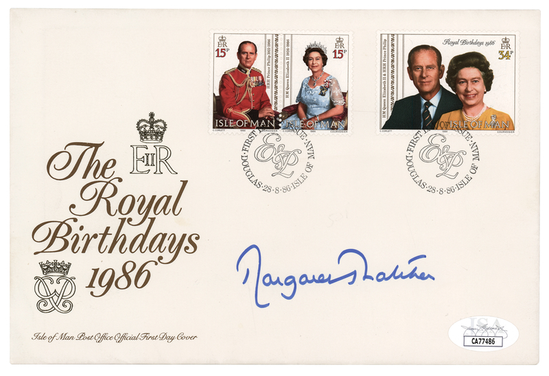 Lot 317 Margaret Thatcher Signed First Day Cover