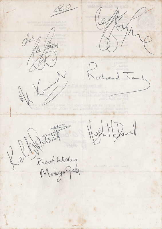 Lot 769 Electric Light Orchestra Signatures