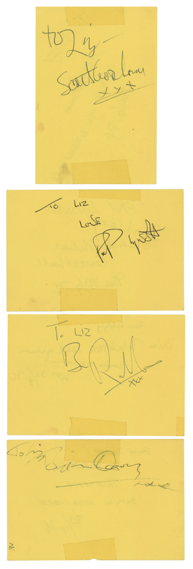 Lot 829 Thin Lizzy Signatures