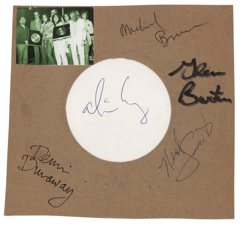 Lot 727 Alice Cooper Signatures