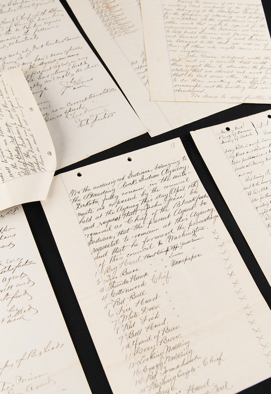 Lot 236 Sioux Indians Archive: Comprehensive Testimony Against Chief John Grass - 