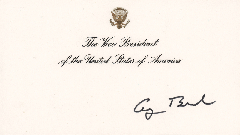 Lot 37 George Bush Signature