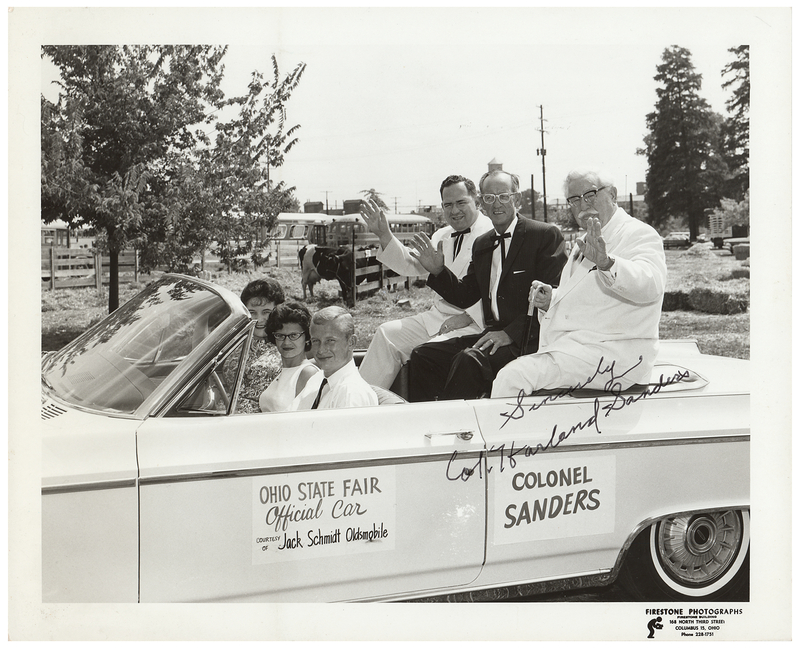 Lot 312 Colonel Harland Sanders Signed Photograph