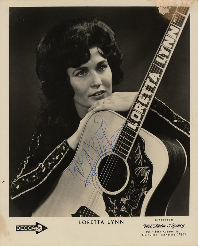 Lot 724 Loretta Lynn Signed Photograph