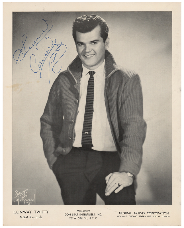 Lot 726 Conway Twitty Signed Photograph