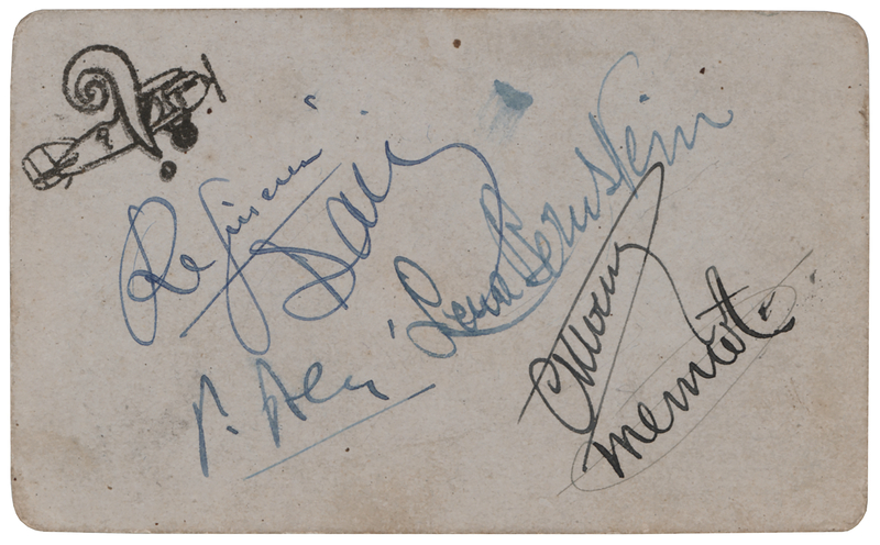 Lot 496 Jean Mermoz Signature