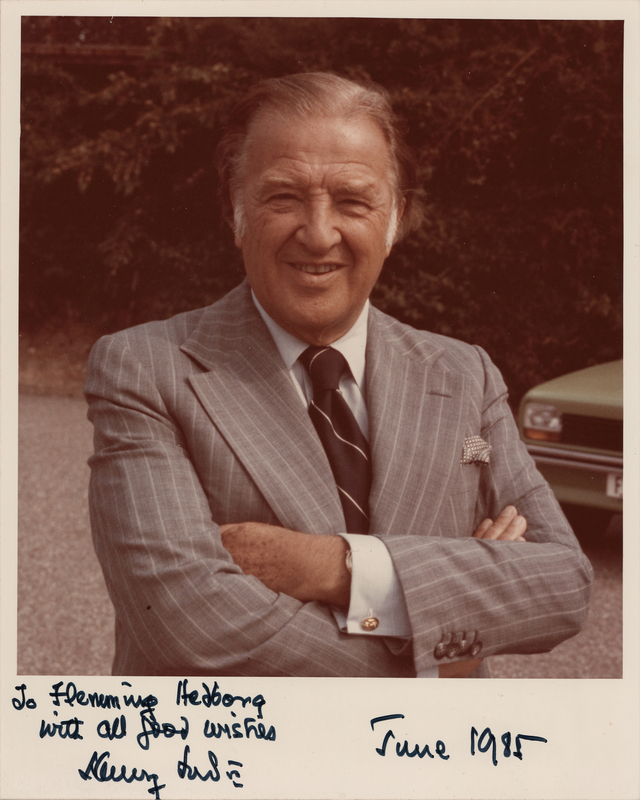 Lot 272 Henry Ford II Signed Photograph