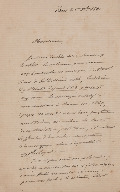 Lot 289 Ferdinand de Lesseps Autograph Letter Signed