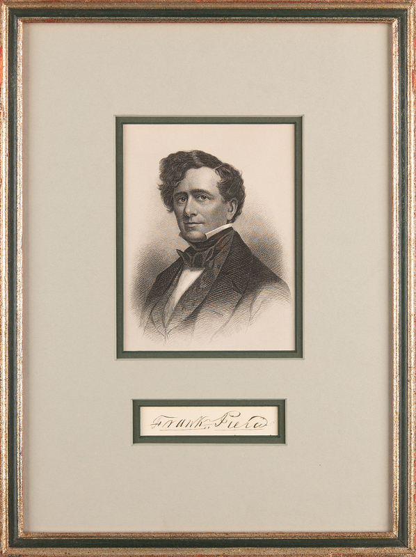 Lot 110 Franklin Pierce Signature