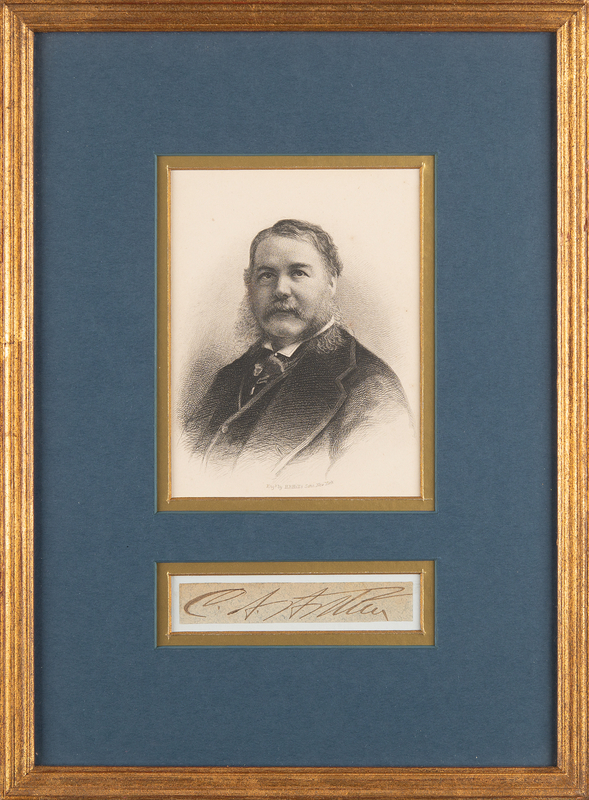 Lot 31 Chester A. Arthur Signature