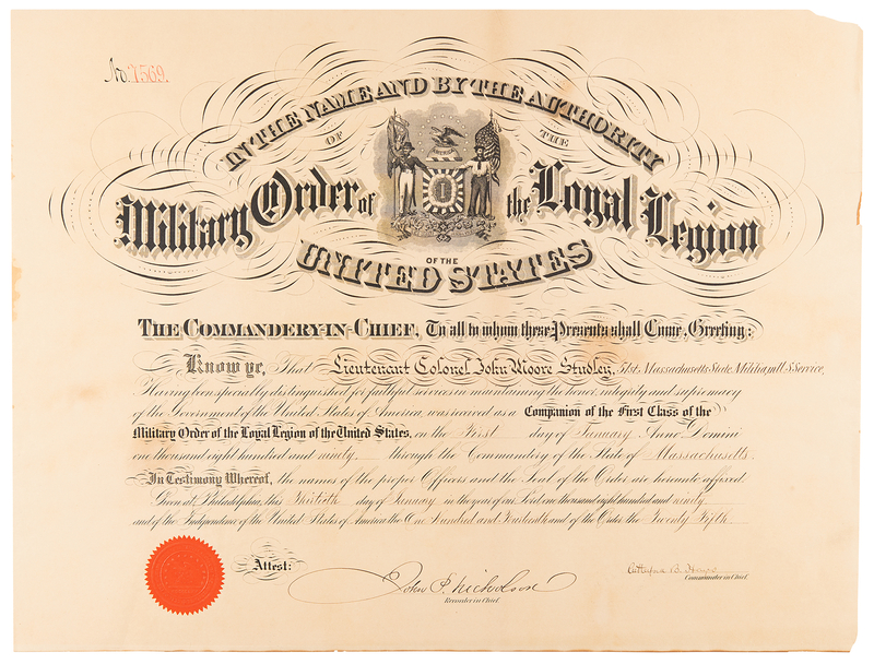 Lot 79 Rutherford B. Hayes Document Signed with Uncommon Full Signature