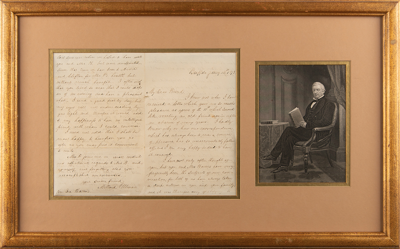 Lot 64 Millard Fillmore Autograph Letter Signed
