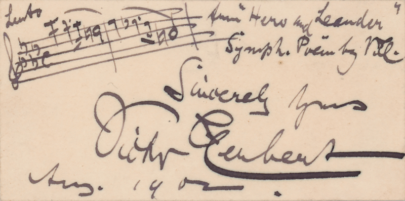 Lot 697 Victor Herbert Autograph Musical Quotation Signed