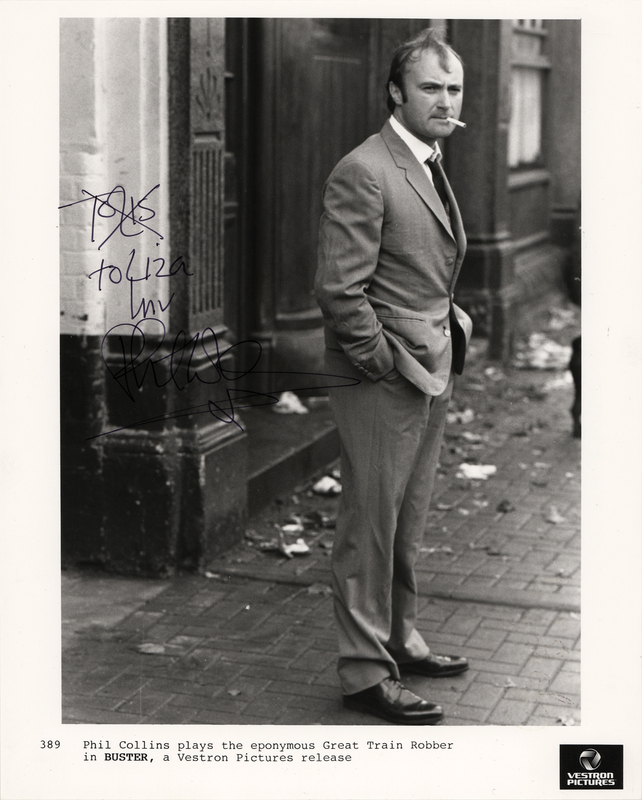 Lot 760 Phil Collins Signed Photograph