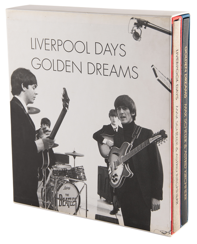 Lot 736 Beatles: Astrid Kirchherr and Max Scheler Signed Books - Liverpool Days/Golden Dreams (Ltd. Ed. of 2500)