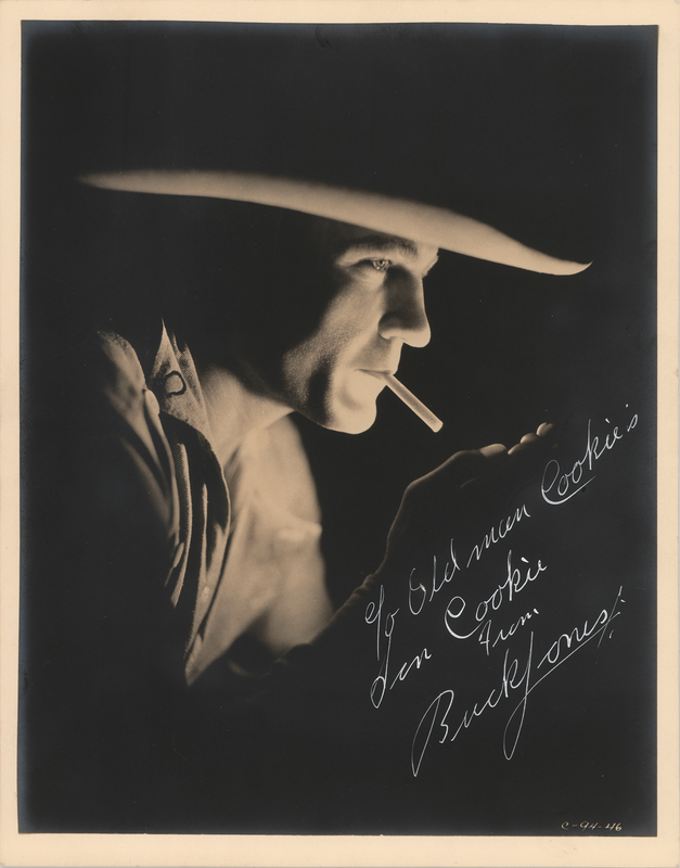 Lot 939 Buck Jones Signed Photograph