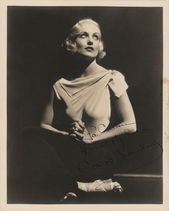 Lot 950 Carole Lombard Signed Photograph