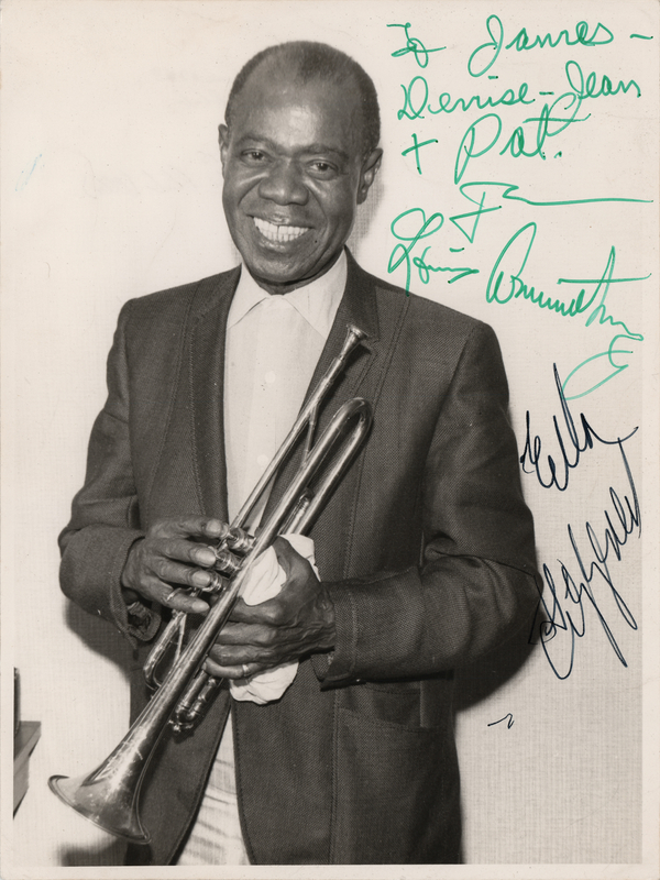 Lot 705 Louis Armstrong and Ella Fitzgerald Signed Photograph