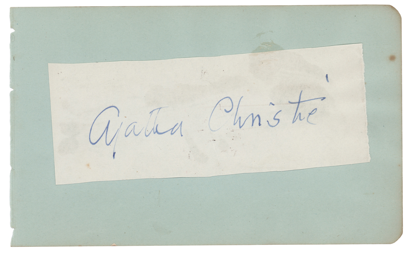 Lot 630 Agatha Christie Signature
