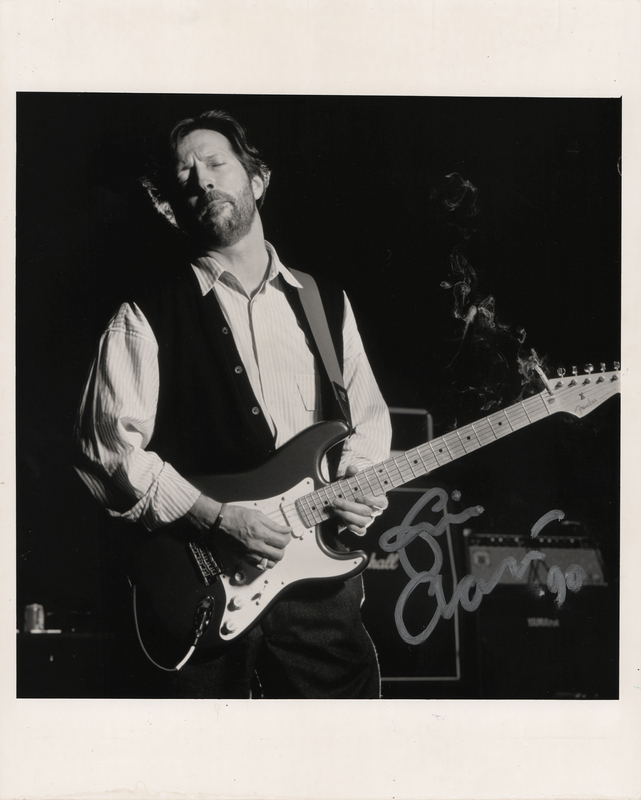 Lot 754 Eric Clapton Signed Photograph