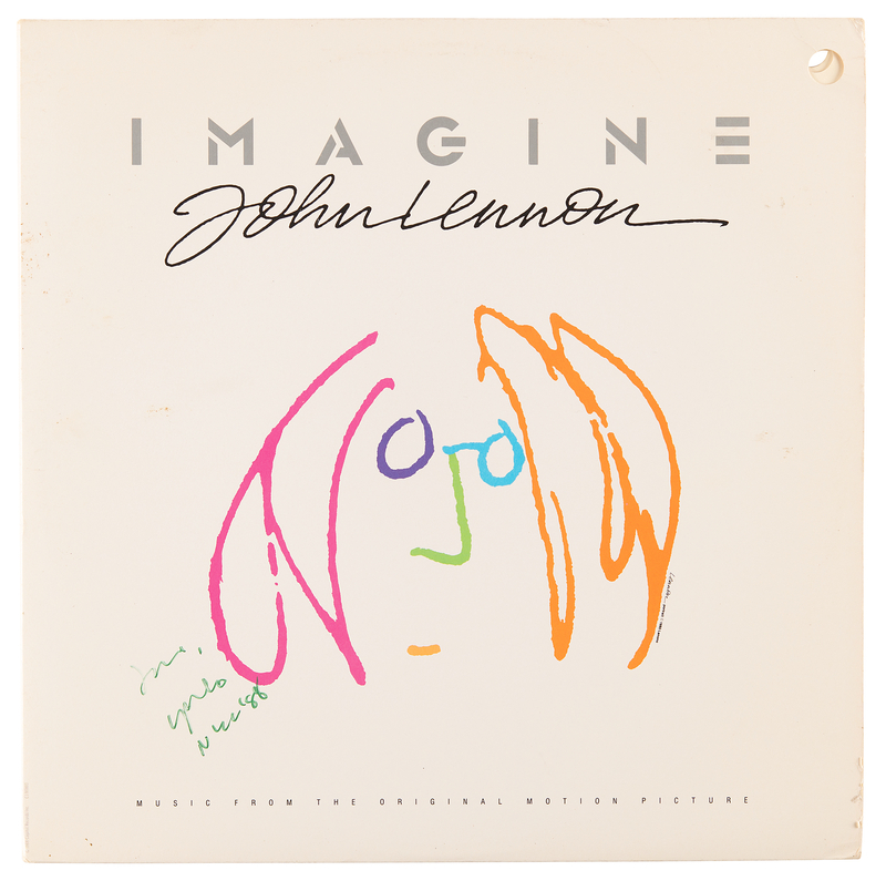Lot 744 Beatles: Yoko Ono Signed Soundtrack Album - Imagine: John Lennon