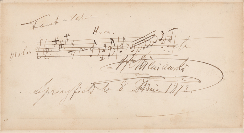 Lot 704 Henryk Wieniawski Autograph Musical Quotation Signed
