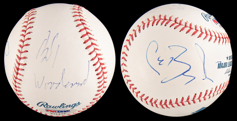 Lot 326 Watergate: Bob Woodward and Carl Bernstein Signed Baseball