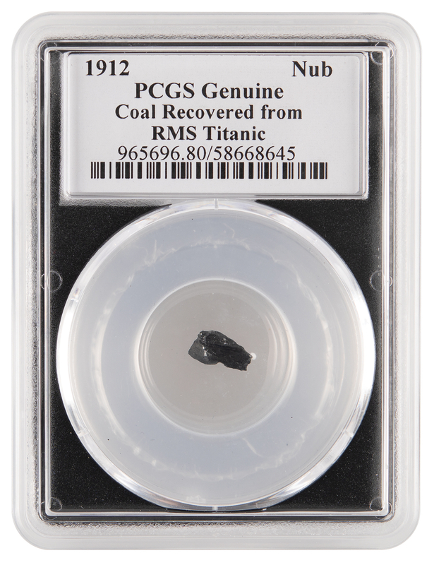 Lot 321 Titanic: Coal Piece Recovered from Wreck Site