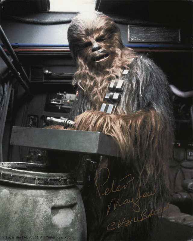 Lot 990 Star Wars: Peter Mayhew Signed Photograph