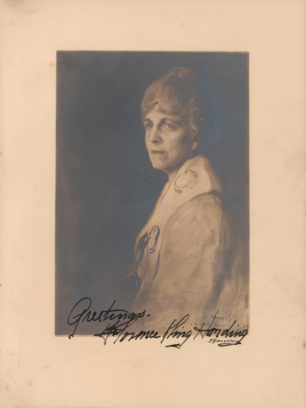 Lot 74 Florence Kling Harding Signed Photograph