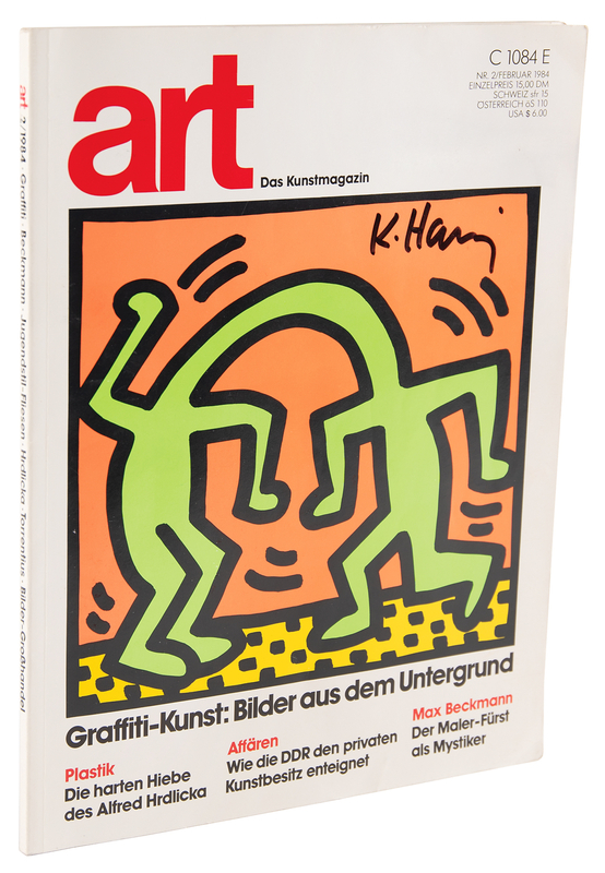Lot 537 Keith Haring Signed Magazine