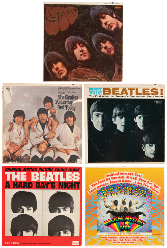 Lot 729 Beatles 'Third State' Butcher Cover Album - Yesterday and Today - Plus (4) Other Beatles Albums