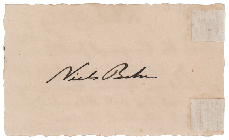 Lot 198 Niels Bohr Autograph Notes Signed