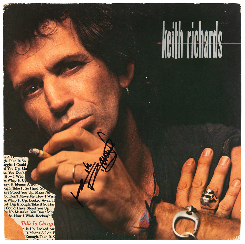 Lot 813 Rolling Stones: Keith Richards Signed Album - Talk Is Cheap