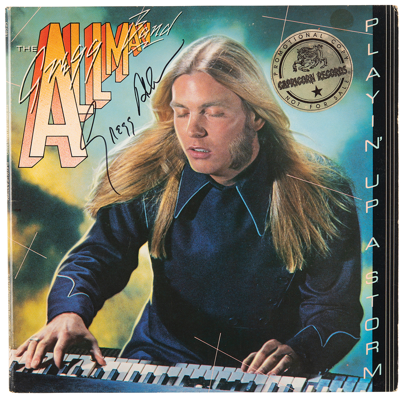 Lot 728 Gregg Allman Signed Album - Playin' Up a Storm